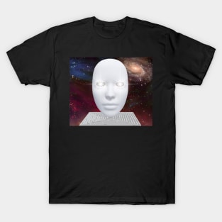 White face with glowing eyes T-Shirt